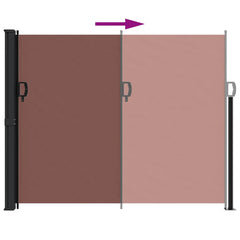 vidaXL Retractable Side Awning Brown 160x300 cm 5