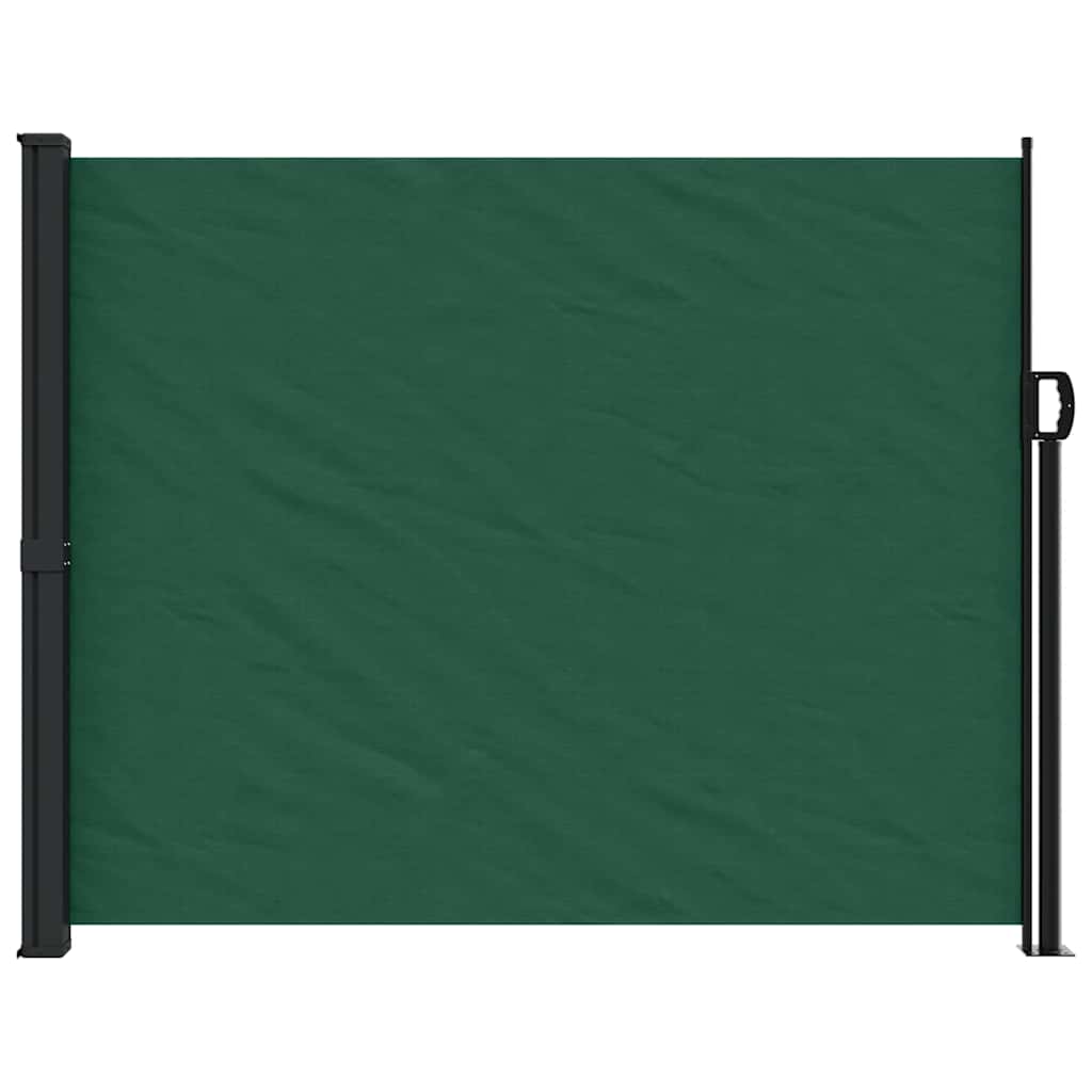 vidaXL Retractable Side Awning Dark Green 160x300 cm 3