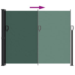 vidaXL Retractable Side Awning Dark Green 160x300 cm 5