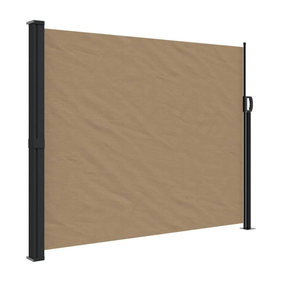vidaXL Retractable Side Awning Taupe 170x300 cm 2