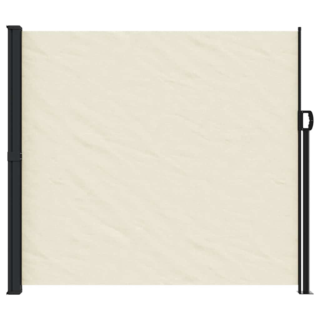 vidaXL Retractable Side Awning Cream 180x300 cm 3