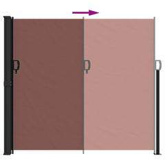 vidaXL Retractable Side Awning Brown 180x300 cm 5