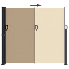 vidaXL Retractable Side Awning Beige 180x300 cm 5