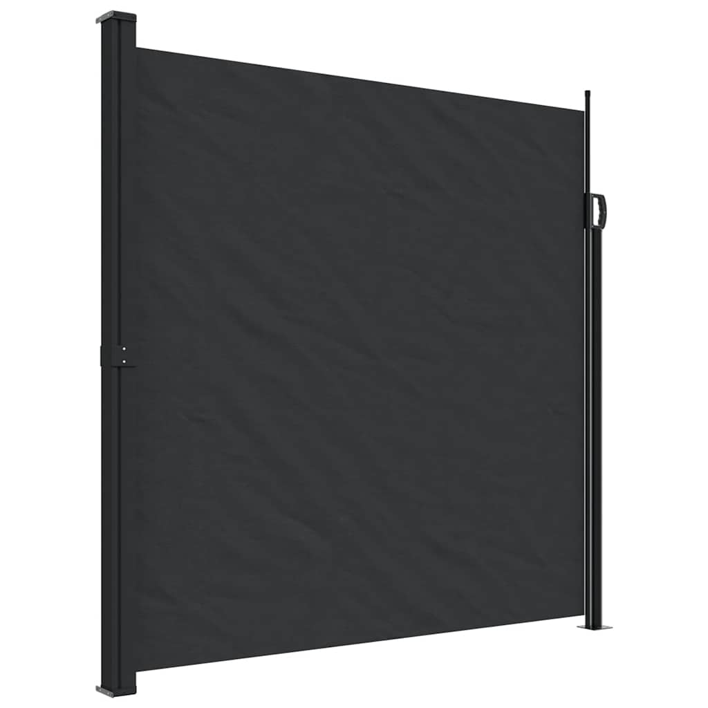 vidaXL Retractable Side Awning Black 200x300 cm 2