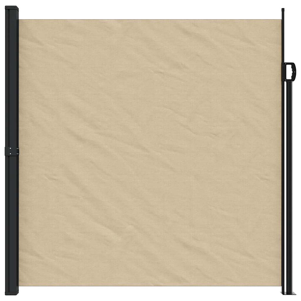vidaXL Retractable Side Awning Beige 200x300 cm 3