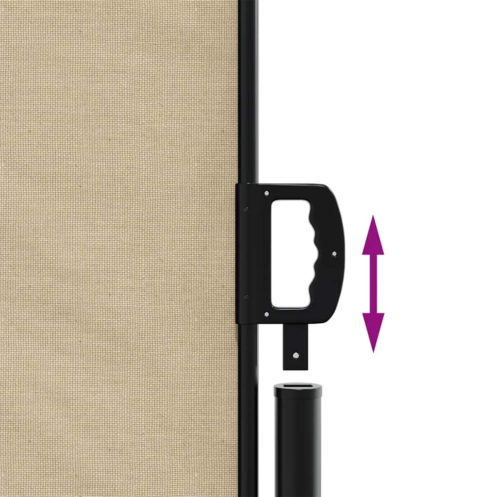 vidaXL Retractable Side Awning Beige 200x300 cm 6