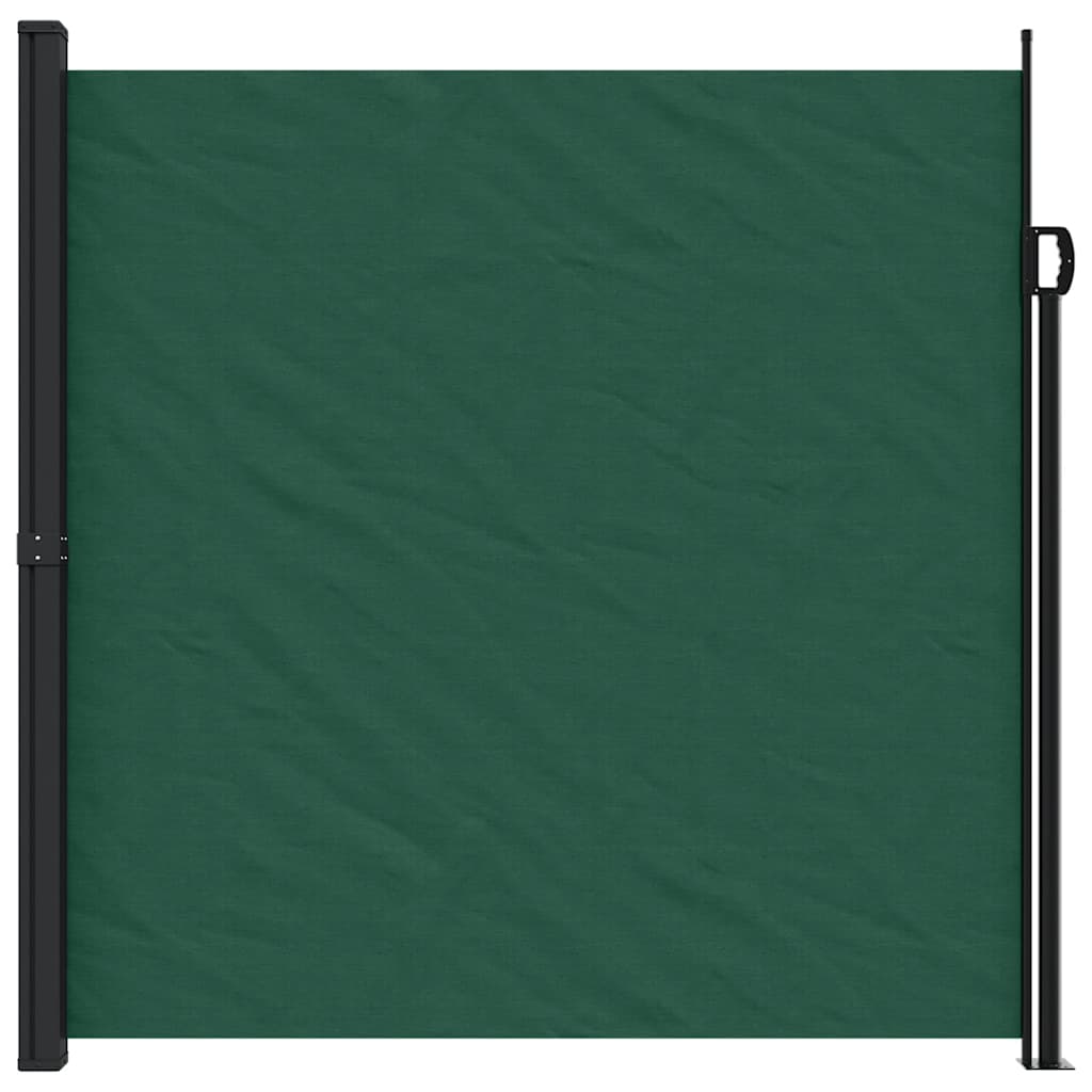 Retractable Side Awning 200x300 cm Drop 300 cm Width 200 cm Dark green