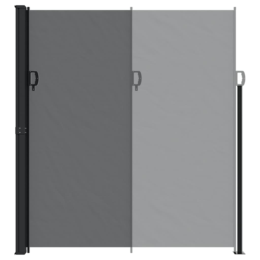 vidaXL Retractable Side Awning Black 220x300 cm 5