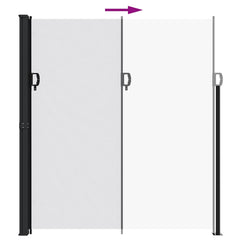 vidaXL Retractable Side Awning White 220x300 cm 5