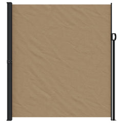 vidaXL Retractable Side Awning Taupe 220x300 cm 3