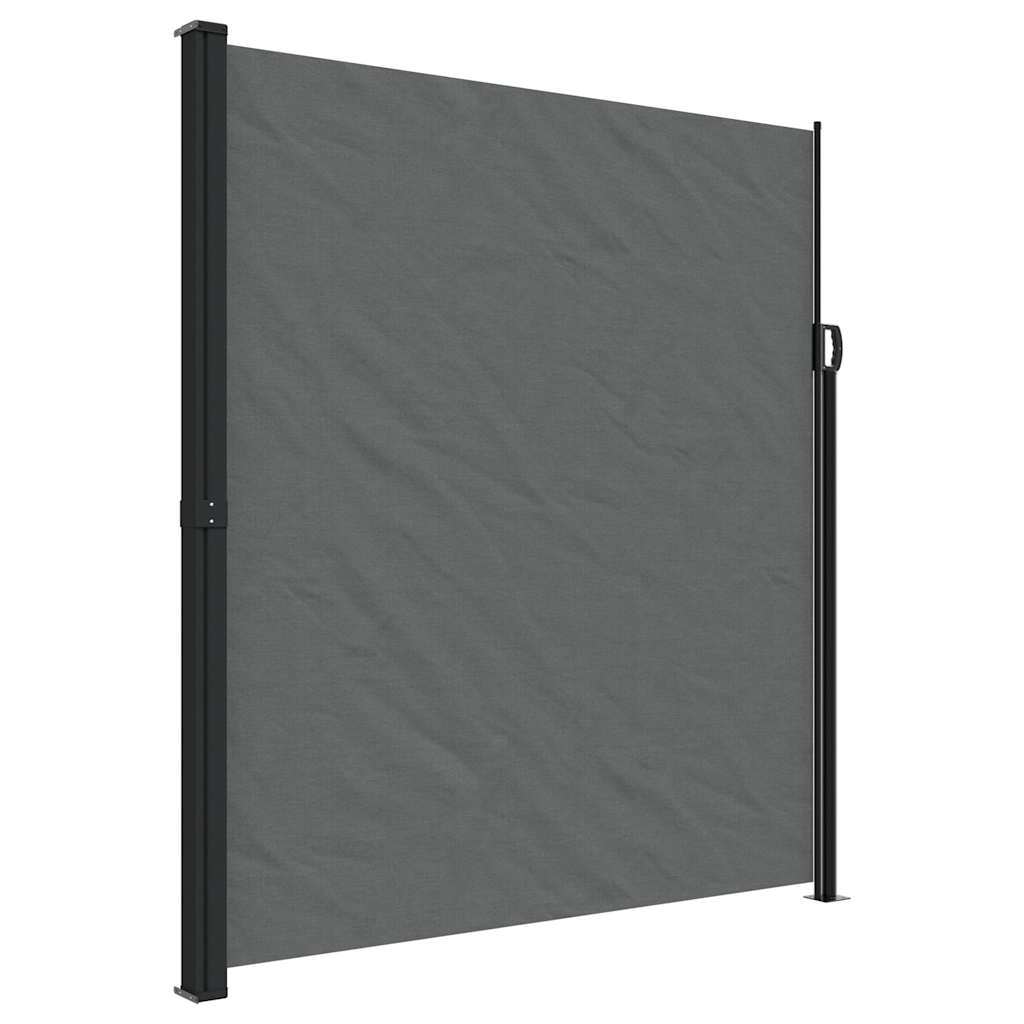 vidaXL Retractable Side Awning Anthracite 220x300 cm 2