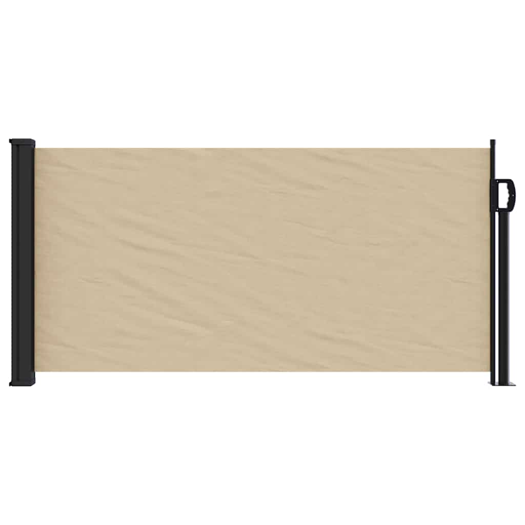 Retractable Side Awning 100x500 cm Drop 500 cm Width 100 cm Beige