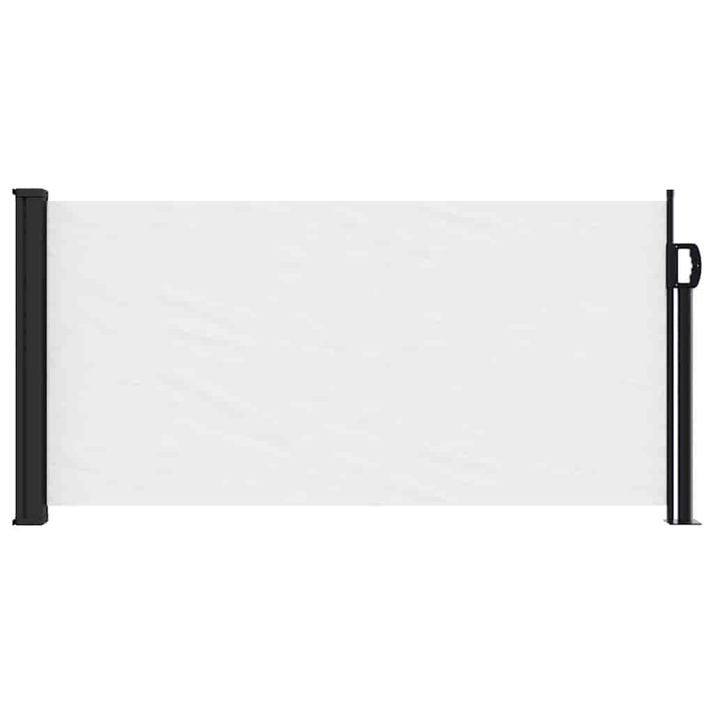 Retractable Side Awning 100x500 cm Drop 500 cm Width 100 cm White