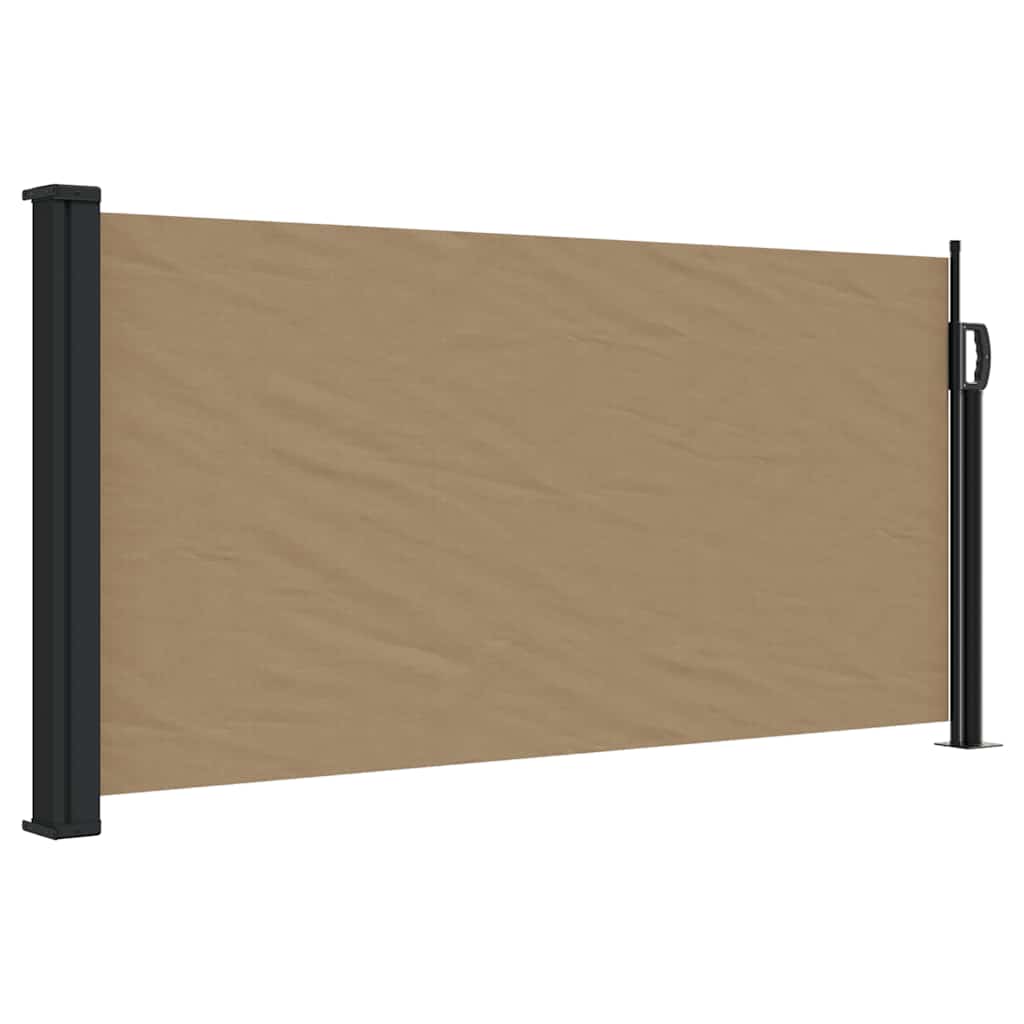 Retractable Side Awning 100x500 cm Drop 500 cm Width 100 cm Taupe