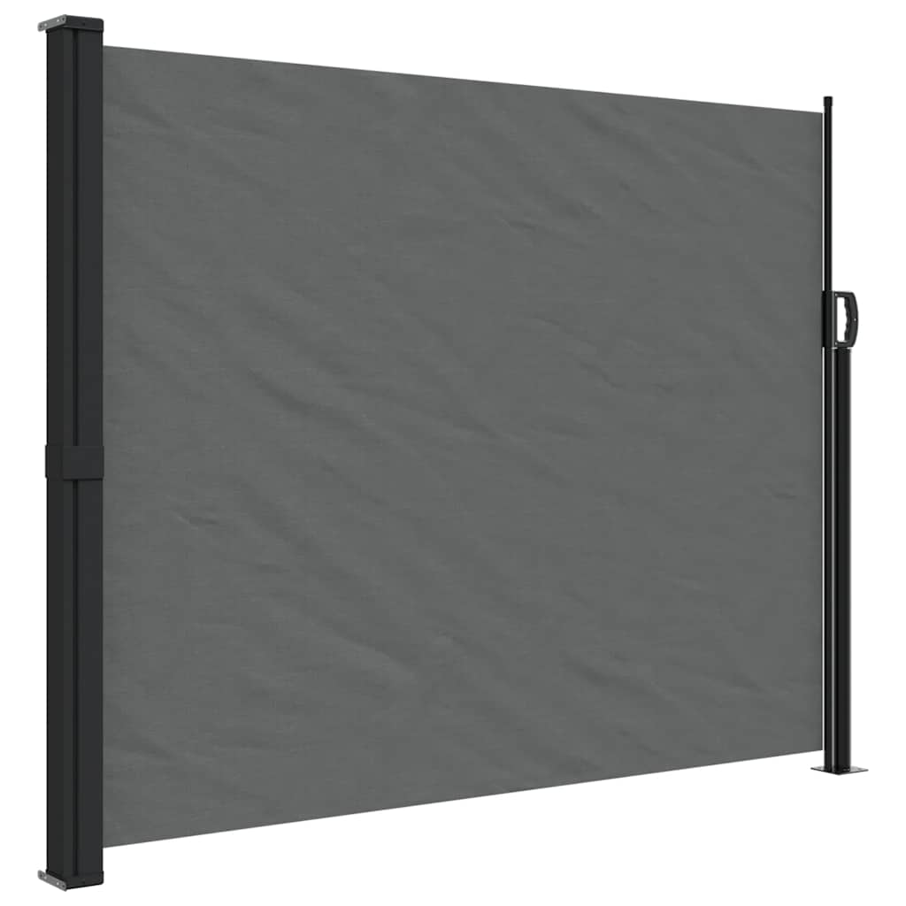 vidaXL Retractable Side Awning Anthracite 160x500 cm 2