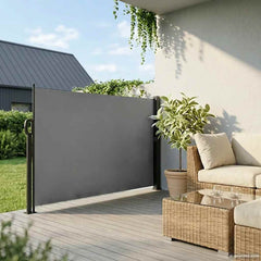 vidaXL Retractable Side Awning Anthracite 160x500 cm 3
