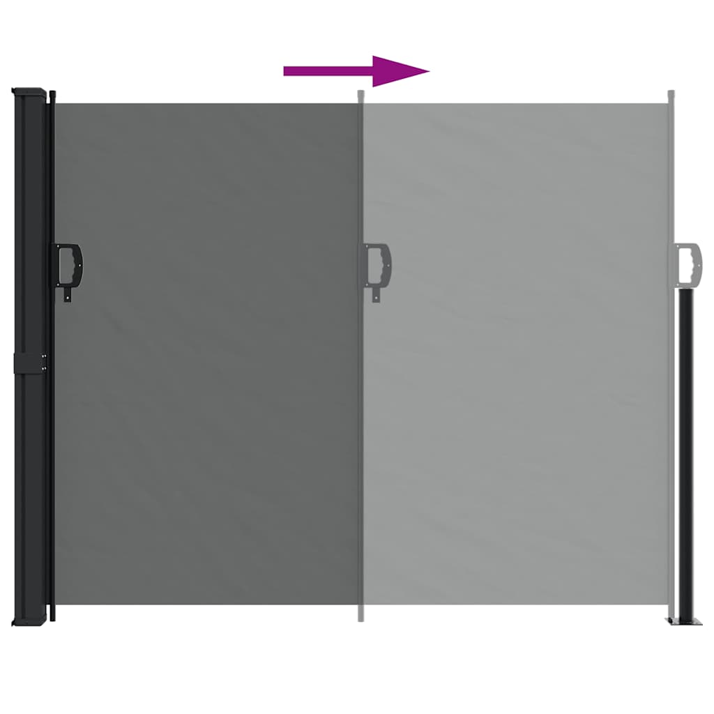 vidaXL Retractable Side Awning Anthracite 160x500 cm 6