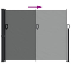 vidaXL Retractable Side Awning Anthracite 160x500 cm 6