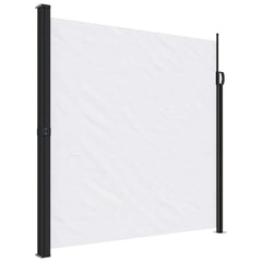 vidaXL Retractable Side Awning White 200x500 cm 2