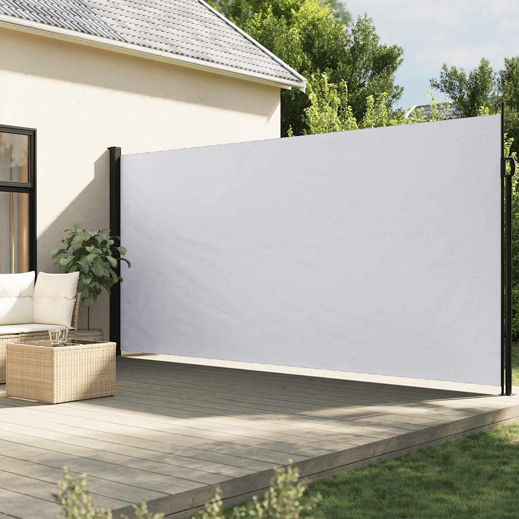 vidaXL Retractable Side Awning White 200x500 cm 1