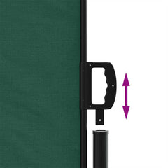 vidaXL Retractable Side Awning Dark Green 200x500 cm 6