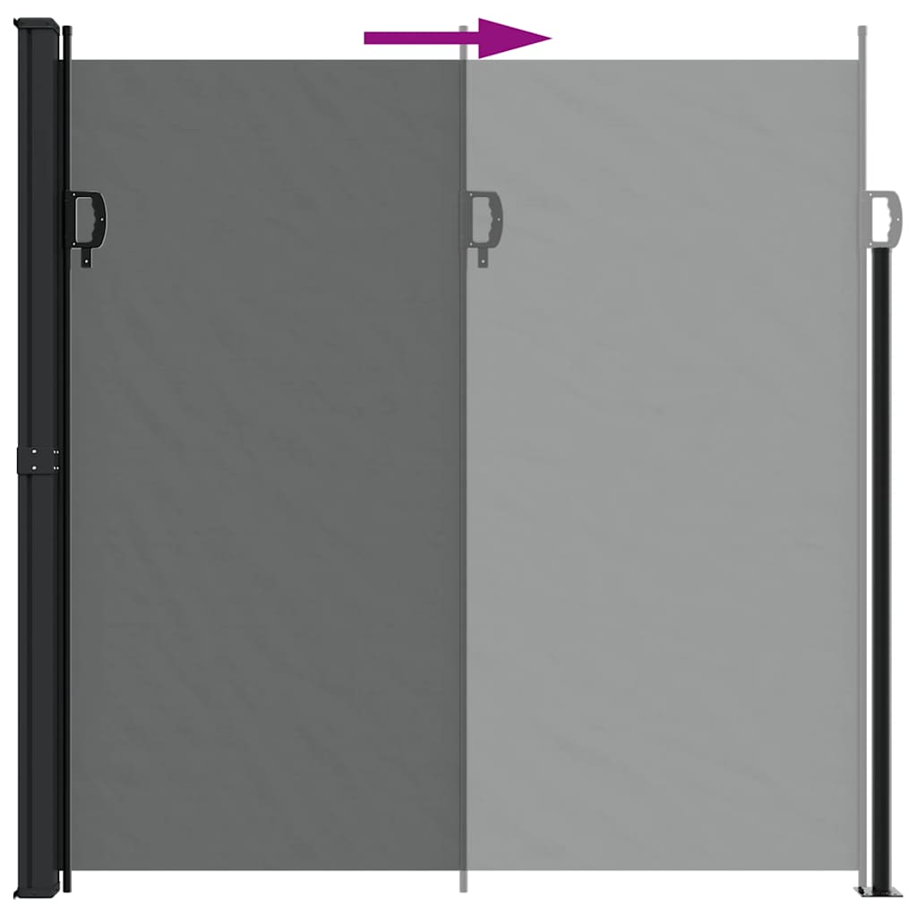 vidaXL Retractable Side Awning Anthracite 200x500 cm 6