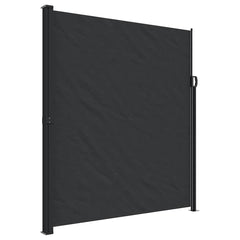 vidaXL Retractable Side Awning Black 220x500 cm 2