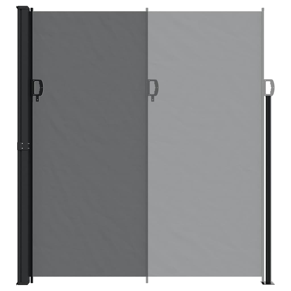 vidaXL Retractable Side Awning Black 220x500 cm 5