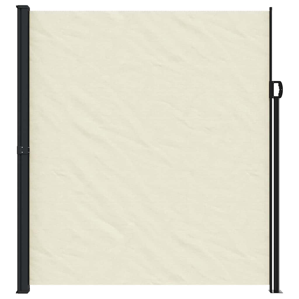 vidaXL Retractable Side Awning Cream 220x500 cm 3