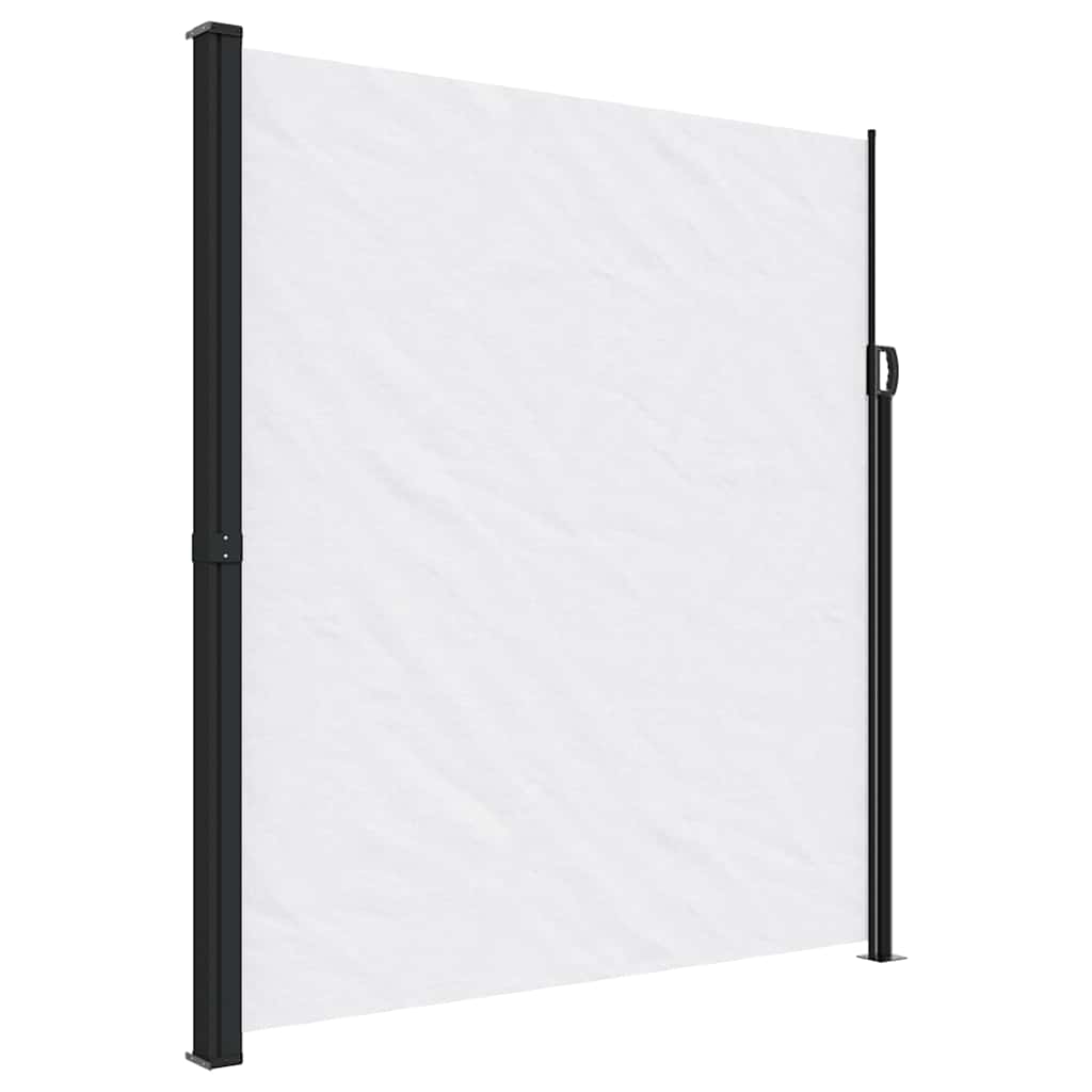 vidaXL Retractable Side Awning White 220x500 cm 2