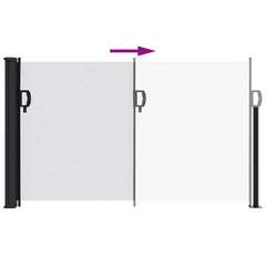 vidaXL Retractable Side Awning White 120x600 cm 5