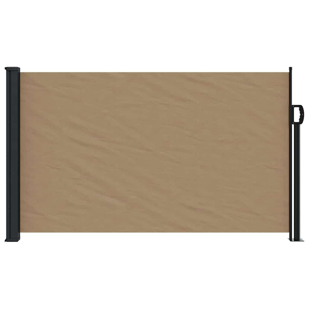 Retractable Side Awning 120x600 cm Drop 600 cm Width 120 cm Taupe