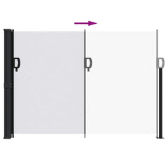 vidaXL Retractable Side Awning White 140x600 cm 5