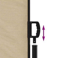 vidaXL Retractable Side Awning Beige 160x600 cm 6