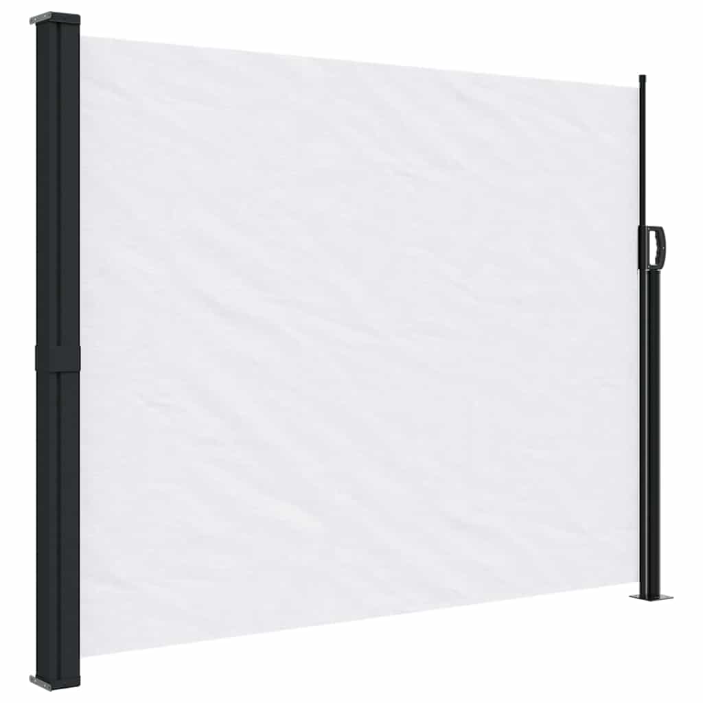 vidaXL Retractable Side Awning White 160x600 cm 2