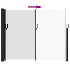 vidaXL Retractable Side Awning White 160x600 cm 5