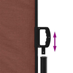 vidaXL Retractable Side Awning Brown 180x600 cm 6