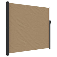 vidaXL Retractable Side Awning Taupe 180x600 cm 2