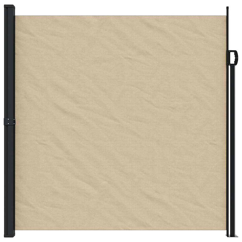 vidaXL Retractable Side Awning Beige 200x600 cm 3