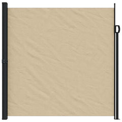 vidaXL Retractable Side Awning Beige 200x600 cm 3