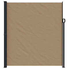 vidaXL Retractable Side Awning Taupe 220x600 cm 3