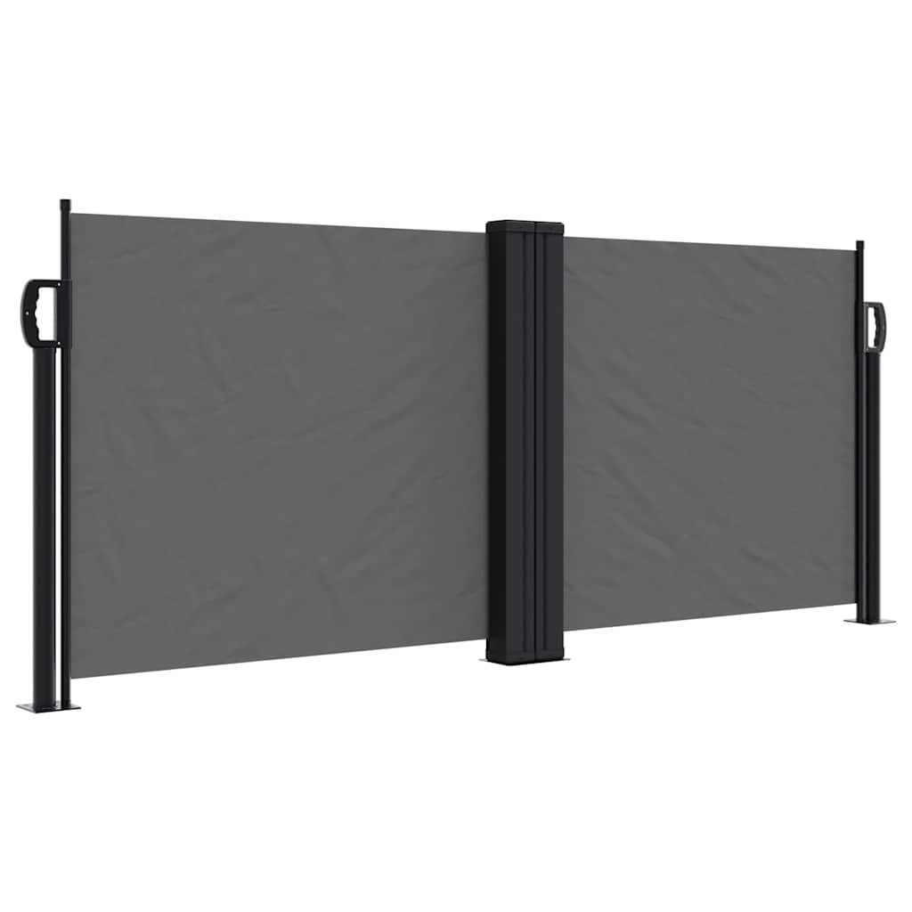 vidaXL Retractable Side Awning Anthracite 100x600 cm 2