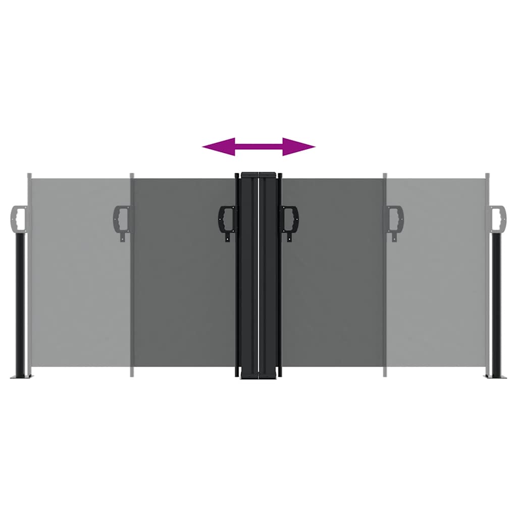 vidaXL Retractable Side Awning Anthracite 100x600 cm 5