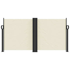 vidaXL Retractable Side Awning Cream 120x600 cm 3