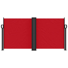 vidaXL Retractable Side Awning Red 120x600 cm 3