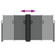 vidaXL Retractable Side Awning Anthracite 120x600 cm 5
