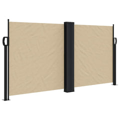 vidaXL Retractable Side Awning Beige 120x600 cm 2