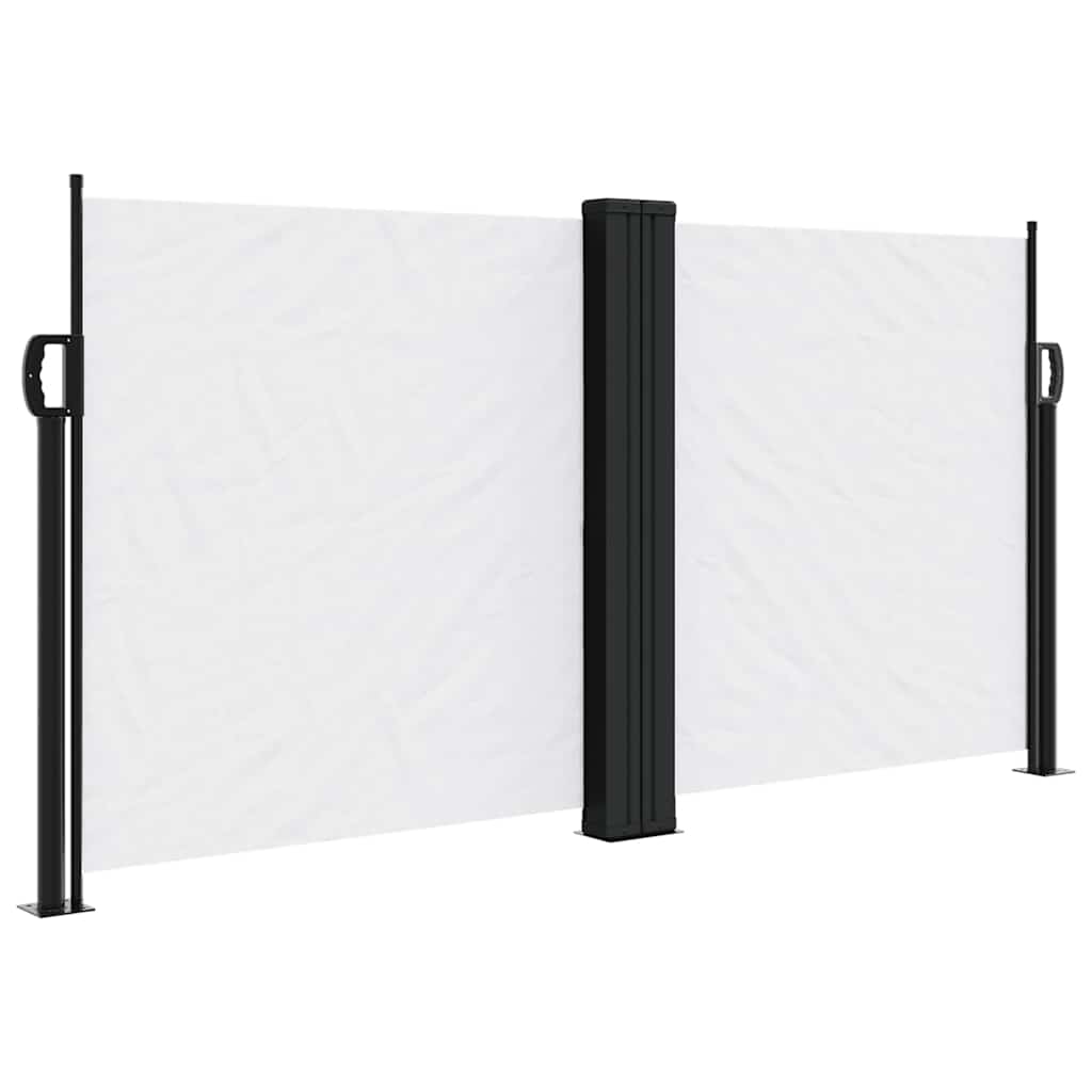 vidaXL Retractable Side Awning White 120x600 cm 2
