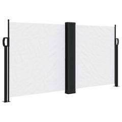 vidaXL Retractable Side Awning White 120x600 cm 2