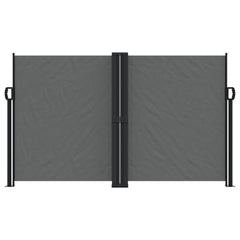 vidaXL Retractable Side Awning Anthracite 140x600 cm 3